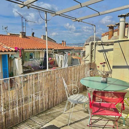 Le Panier - Joli Duplex Centre Ville Historique Avec Grande Terrasse Et Balneo Proche Vieux Port Marsiglia Esterno foto