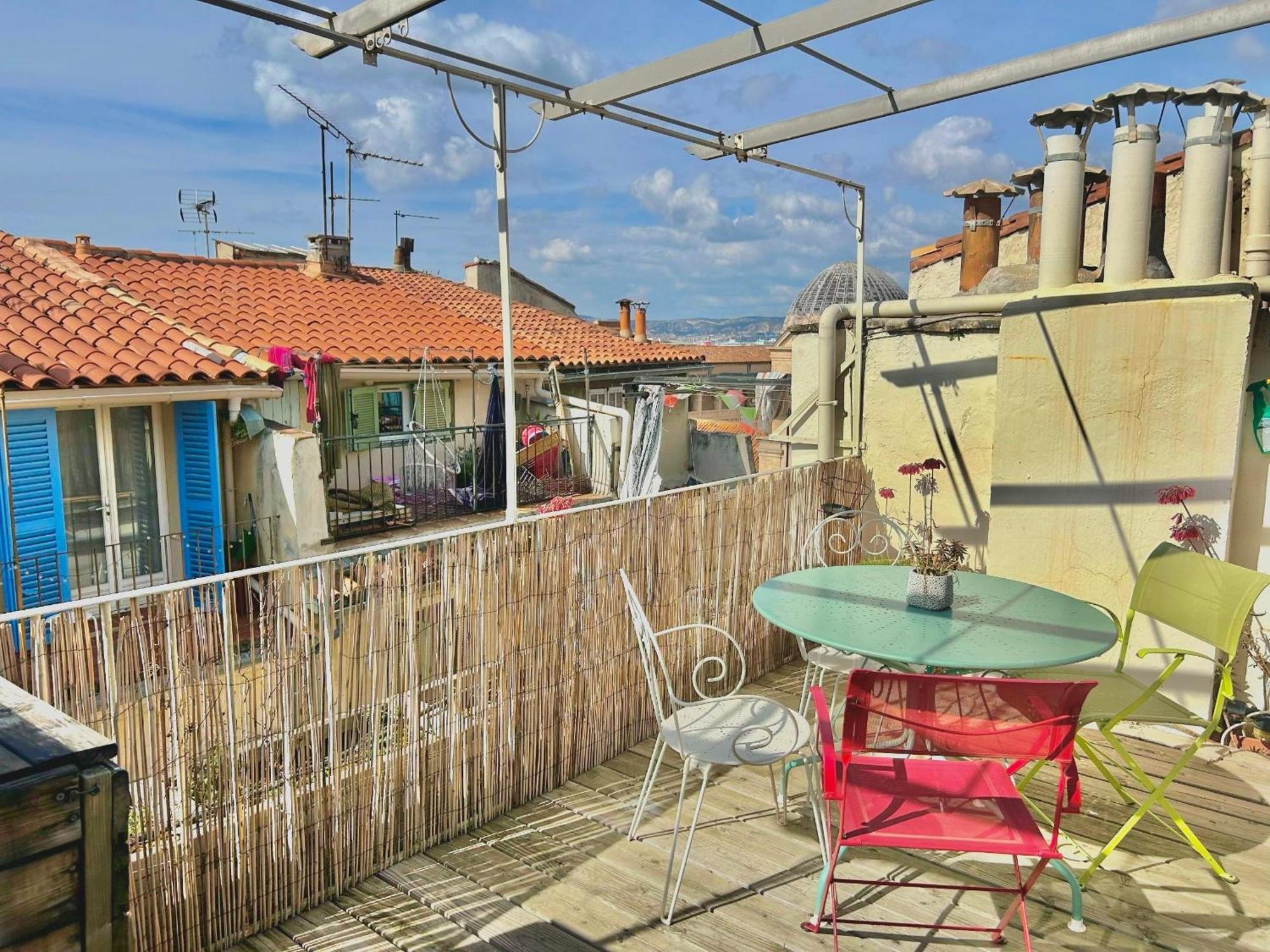 Le Panier - Joli Duplex Centre Ville Historique Avec Grande Terrasse Et Balneo Proche Vieux Port Marsiglia Esterno foto